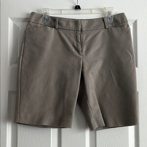 Apt. 9 Gray Bermuda Shorts Tailored Cotton Blend